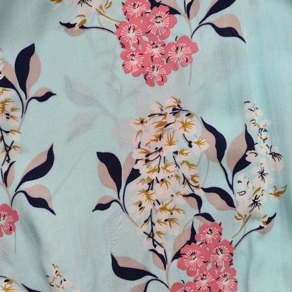 Zen Garden Size L Boho Floral Pastel Blur & Pink Summer Playsuit - Picture 8 of 11